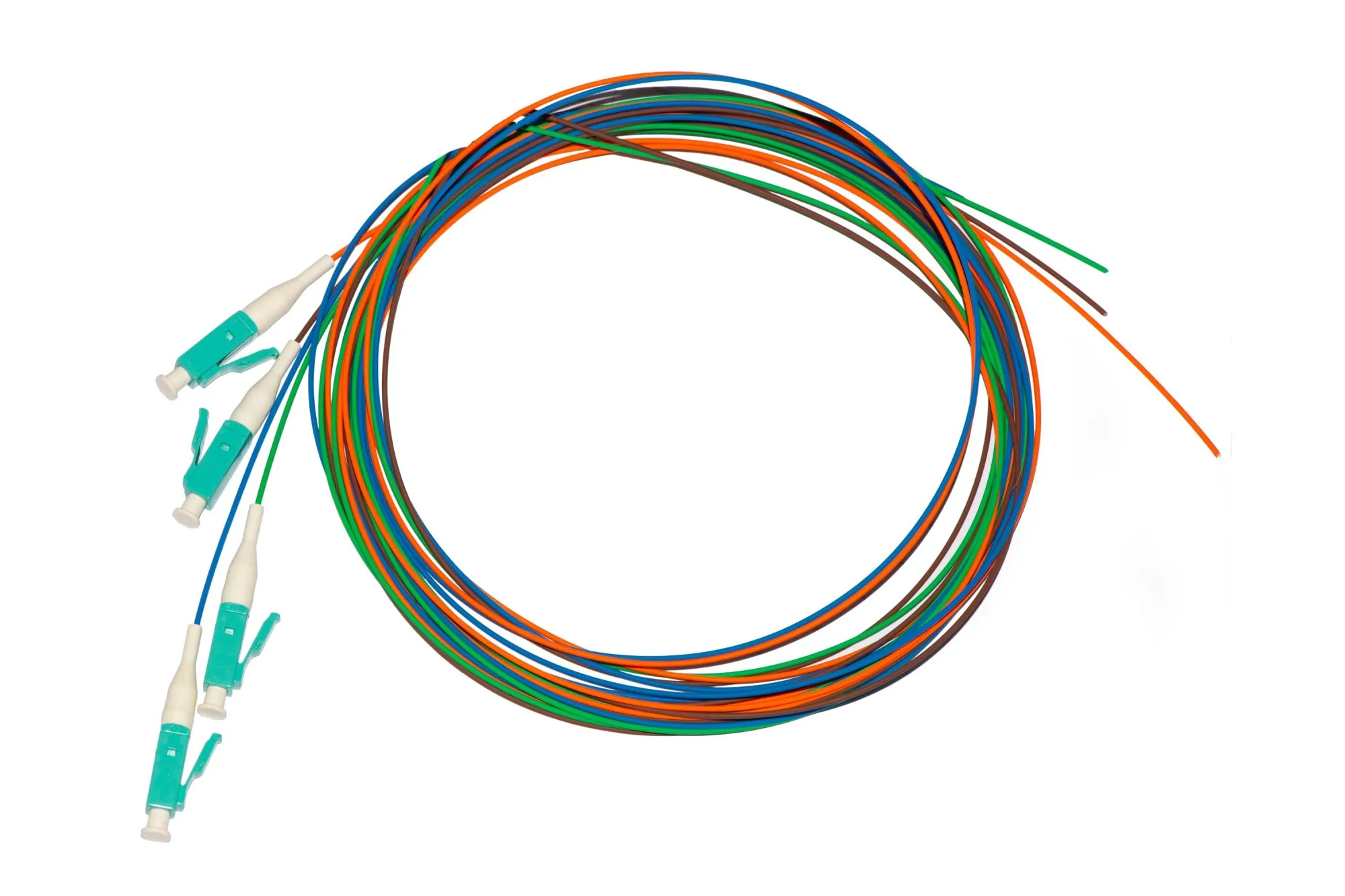 Confezione 4 Pigtail Mt 2 Connettore Lc Simplex Multimode Om3 - immagine 1