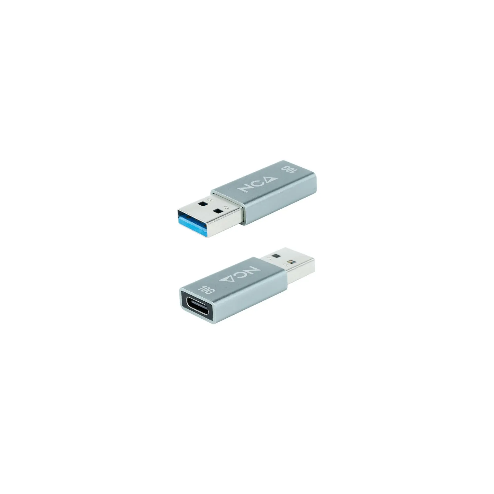 Nanocable 10.02.0013 adattatore per inversione del genere dei cavi USB A Grigio - immagine 1