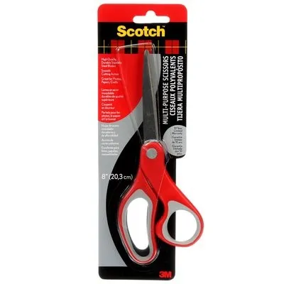 Scotch 1428 forbici da cancelleria Universale Taglio a zig zag Grigio Rosso Acciaio inox - immagine 1