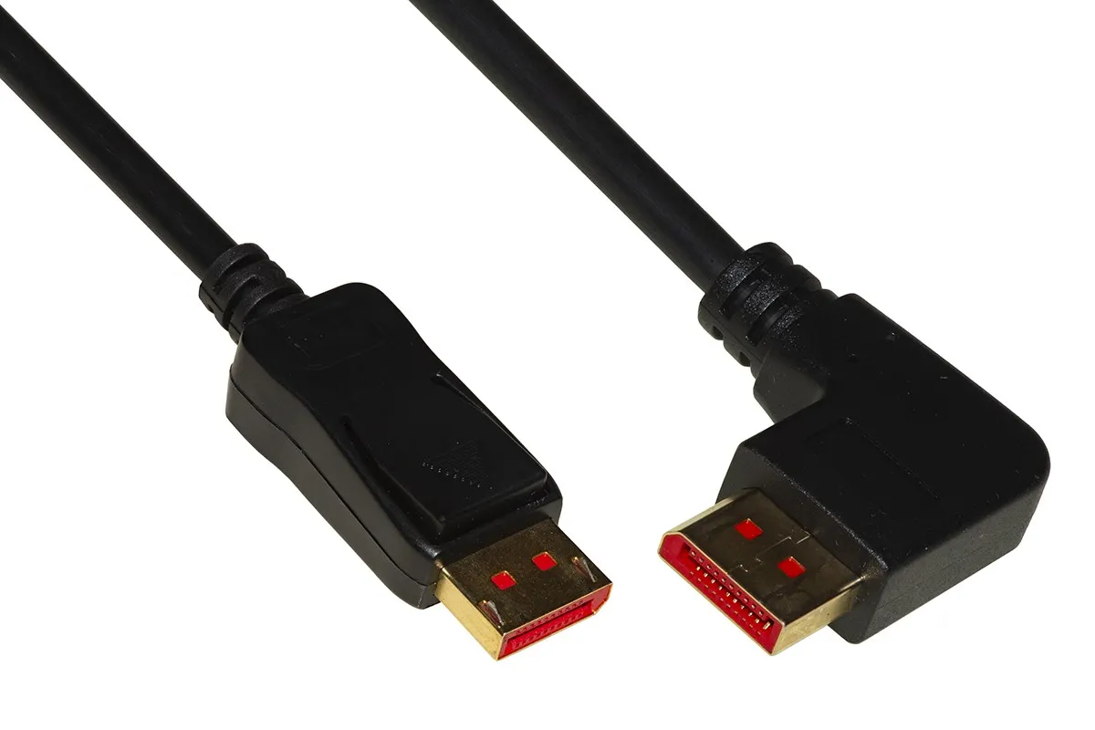 Cavo Di Connessione Displayport 1.4 8K Mt 18 Connettore Angolato A Sinistra - immagine 1