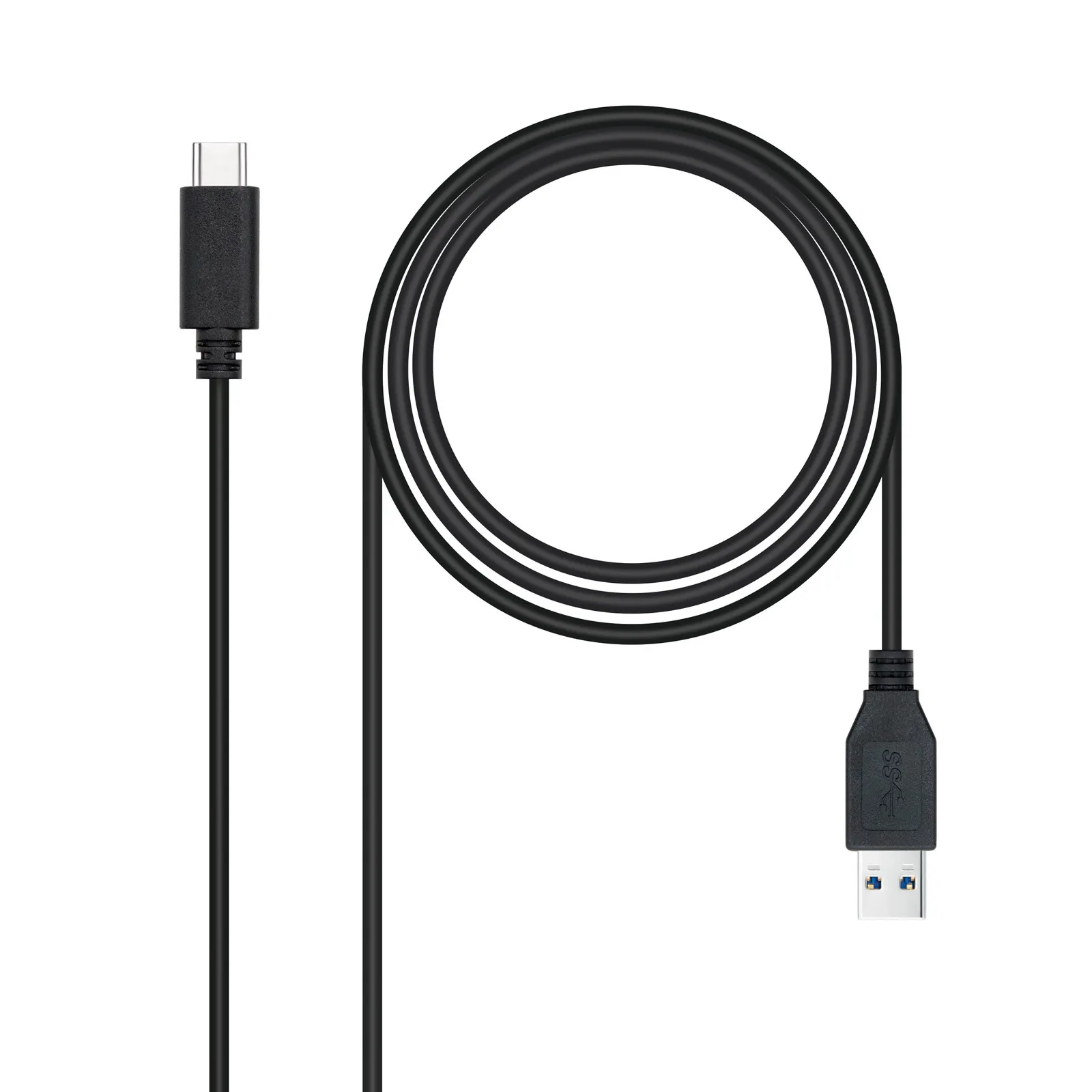Nanocable 10.01.4002 cavo USB 2 m USB 3.2 Gen 2 (3.1 Gen 2) USB C USB A Nero - immagine 1