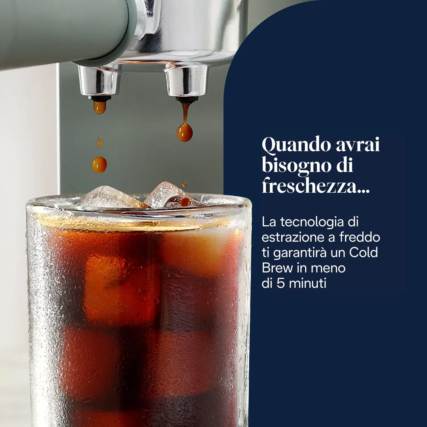 De'Longhi Dedica Duo EC890.GR Macchina Manuale per Caffè Espresso, Cappuccino e Cold Brew, Barista, Dotata di Lancia vapore per My LatteArt, Display Touch, Larga 15cm, Serbatoio Estraibile 1,1L, Verde - immagine 5