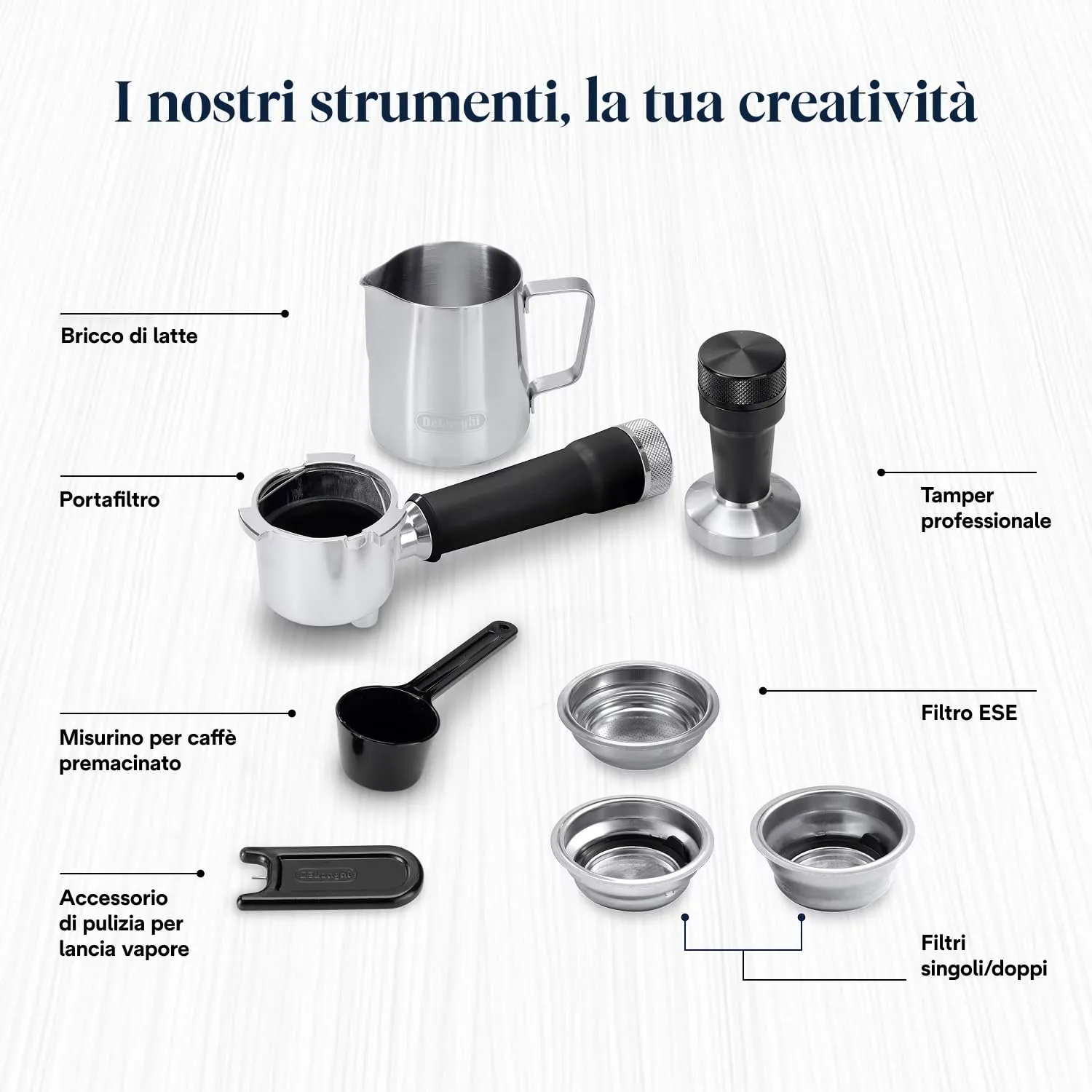 De'Longhi Dedica Duo EC890.GR Macchina Manuale per Caffè Espresso, Cappuccino e Cold Brew, Barista, Dotata di Lancia vapore per My LatteArt, Display Touch, Larga 15cm, Serbatoio Estraibile 1,1L, Verde - immagine 10