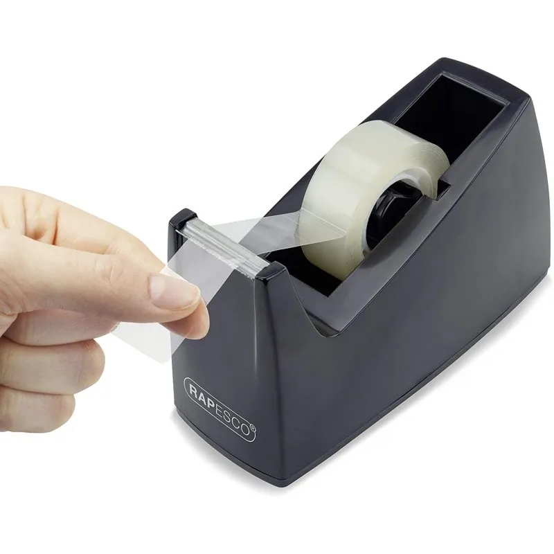 Portarotolo Rapesco per nastro adesivo 19mmx33m - Base in gomma antiscivolo - Nastro non incluso - immagine 1