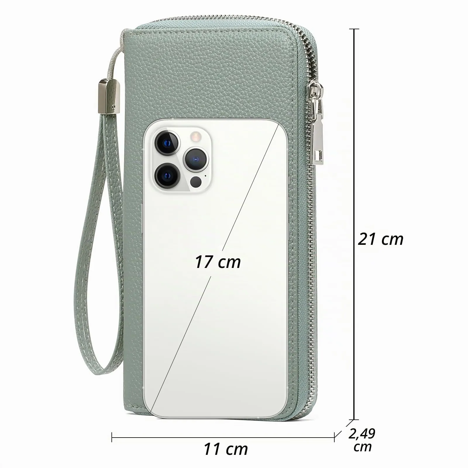 GAEKEAO Portafoglio Donna Grande Capacità, Portafogli Donna in Pelle con Bloccaggio RFID Porta Carte di Credito, Lungo Portamonete Portatessere Regalo - immagine 5