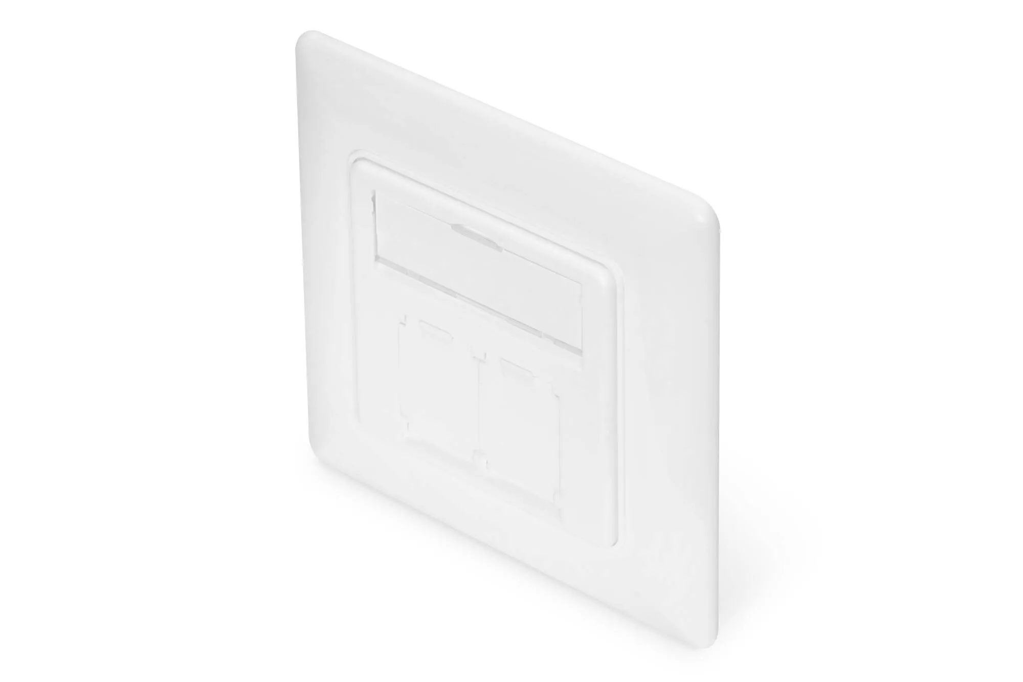 Pannello Frontale Per Cassetta 80X80 Per 2 Keystone Jack - immagine 1