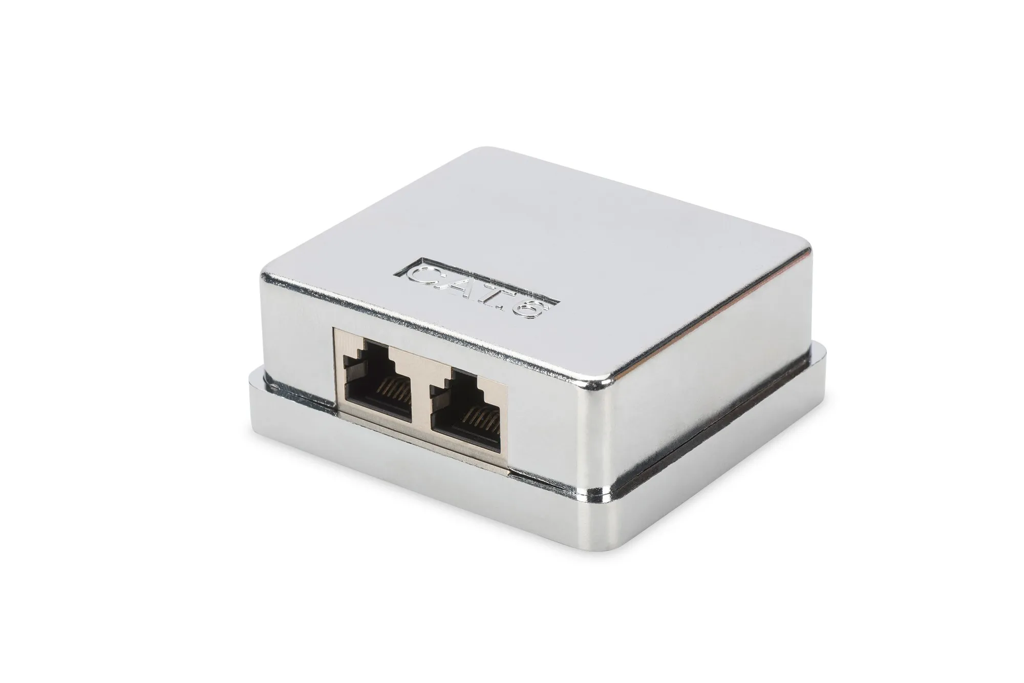Scatola Di Giunzione Doppia Per Cavo Categoria 6 Con 2 Porta Rj45 E Due Morsettiere Digitus - immagine 1