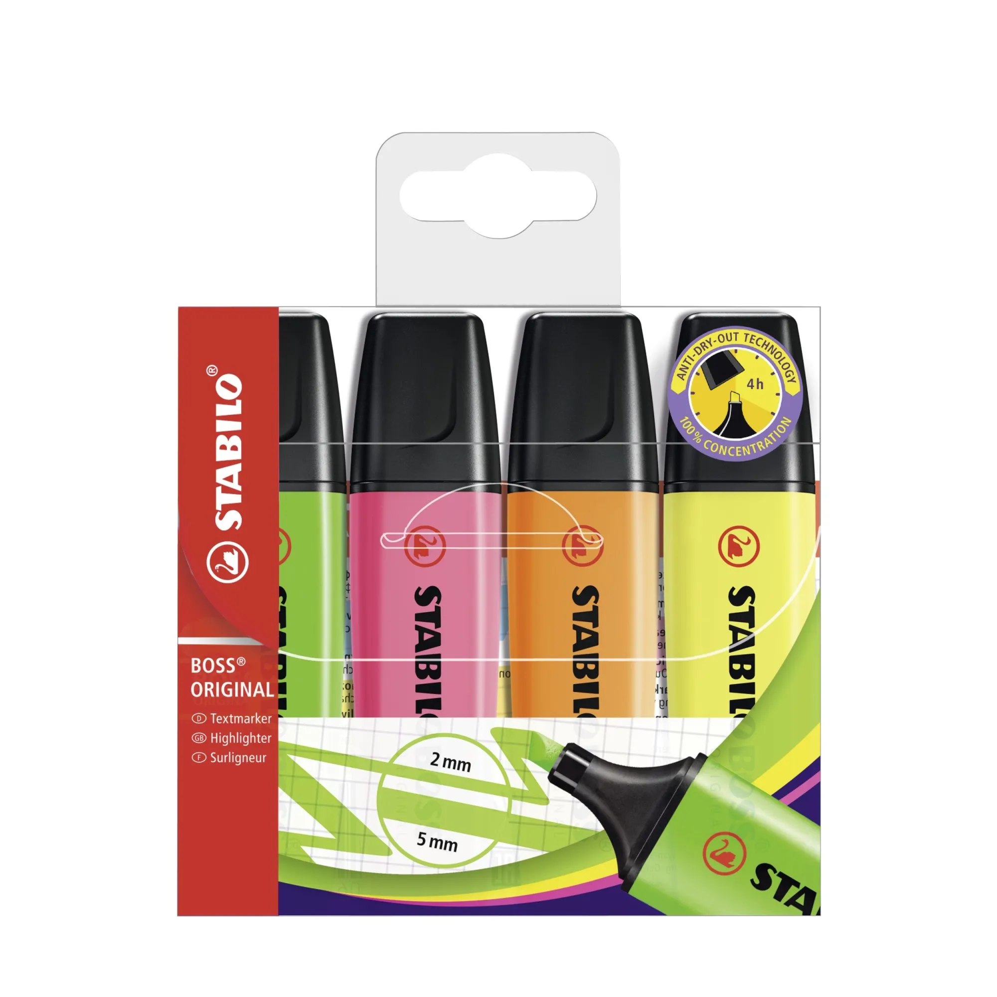 STABILO BOSS Original evidenziatore 4 pz Multi - immagine 1