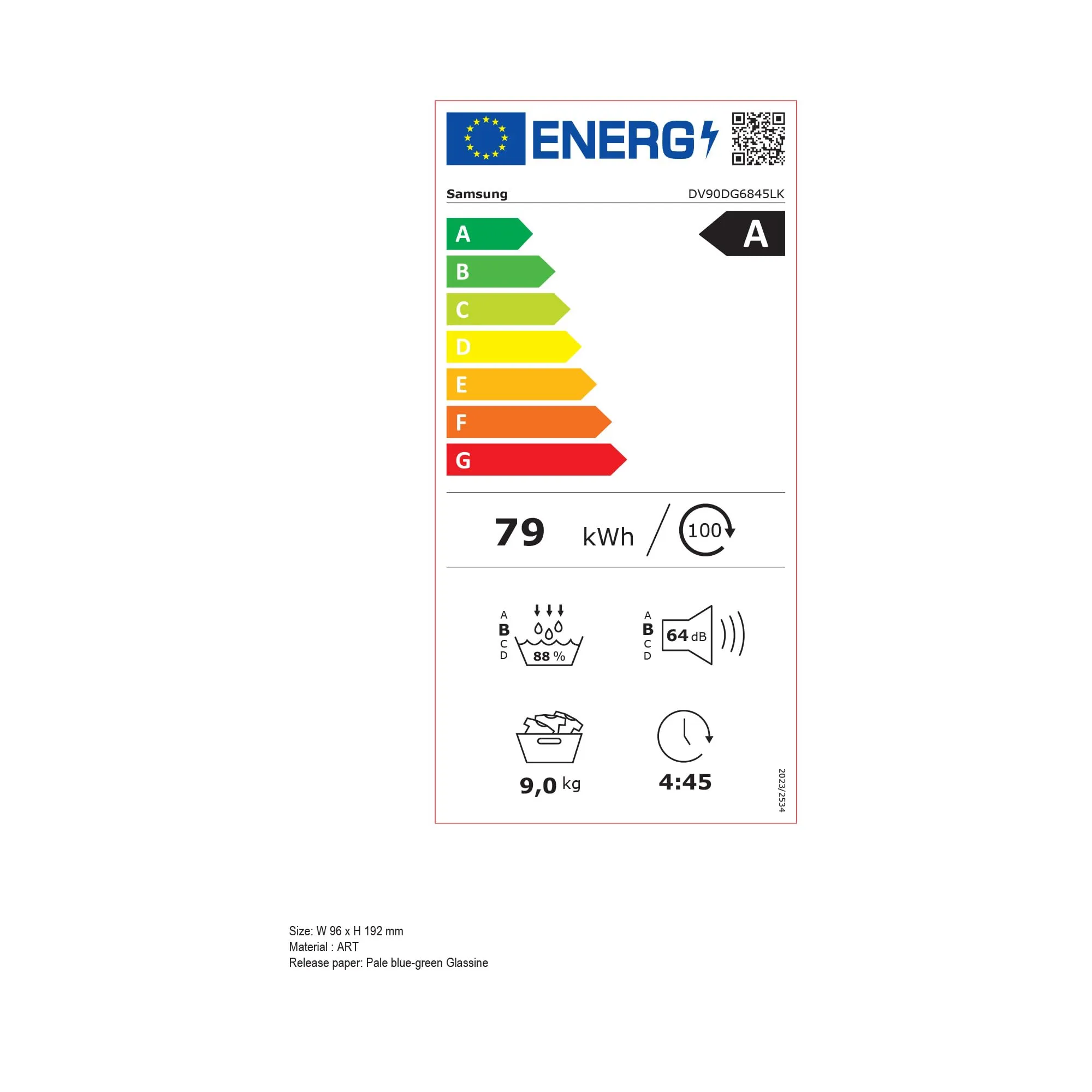 Samsung Asciugatrice AI Control DV90DG6845LEU3, 9 kg, Pompa di Calore, Wifi, AI Dry, Air Wash, Tecnologia Optimal Dry, Carica Frontale, 60L x 85H x 60P cm - immagine 11