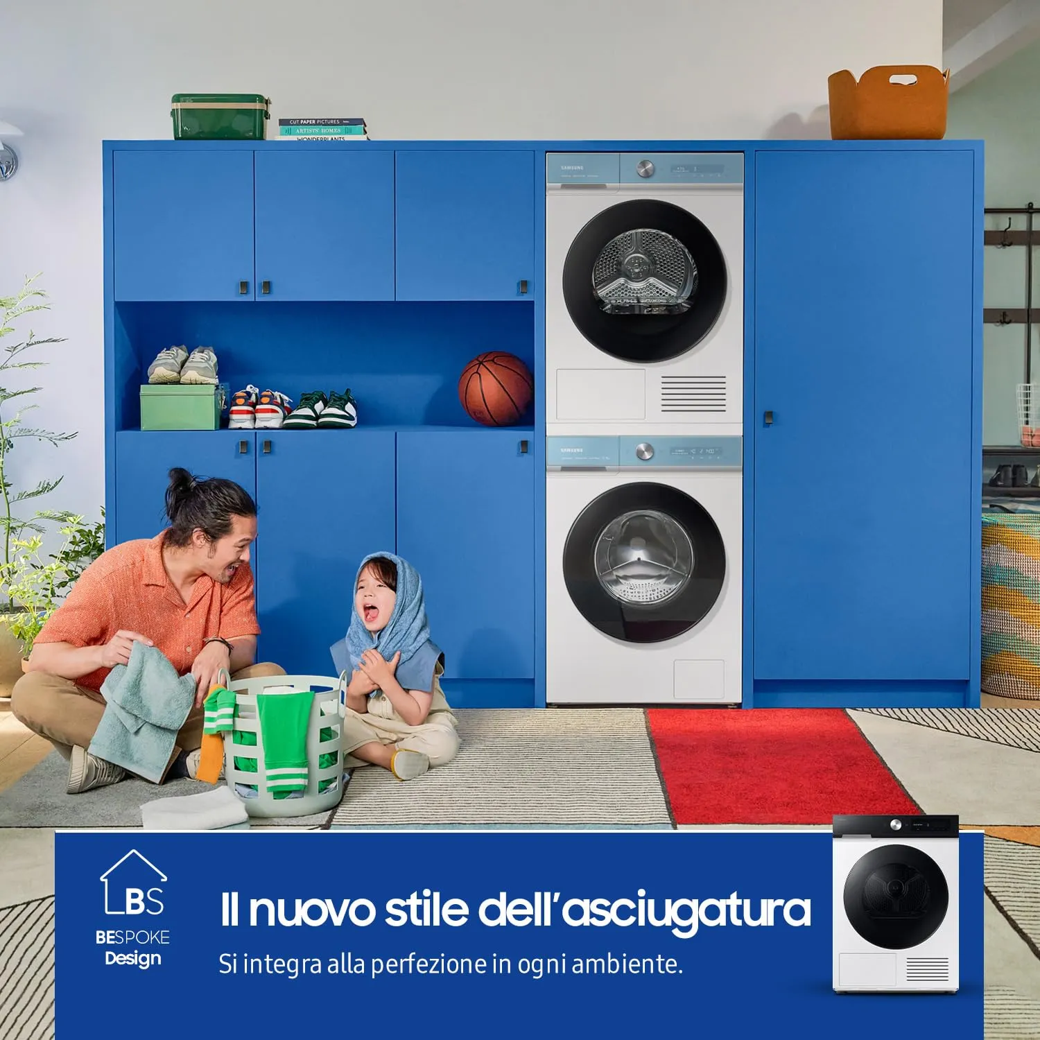 Samsung Asciugatrice Bespoke AI DV90DB7845GE/U3, 9 kg, Pompa di Calore, Wifi, QuickDrive, AI Dry, Sensore Optimal Dry, Display AI Control, Carica Frontale, 60L x 85H x 60P cm - immagine 7
