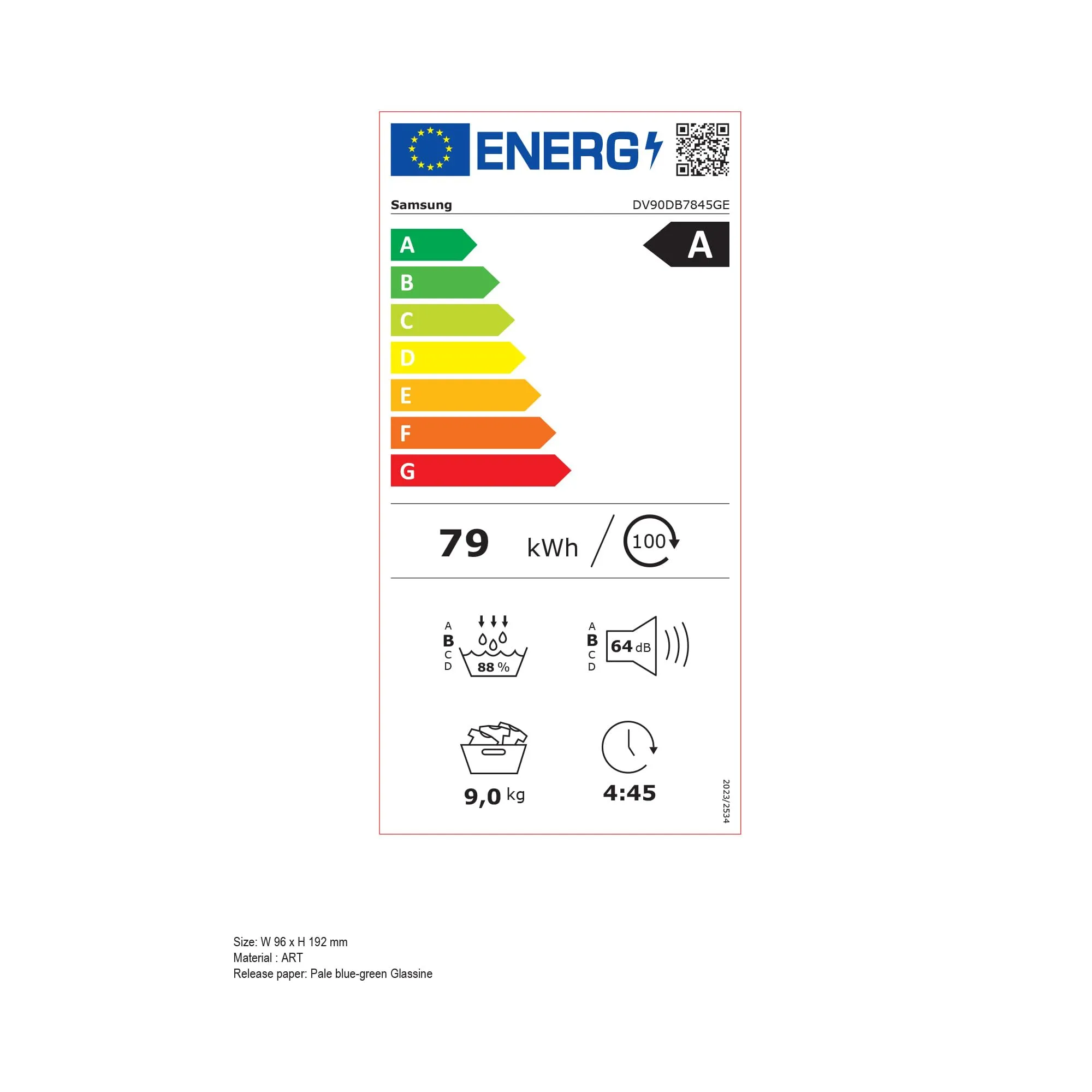 Samsung Asciugatrice Bespoke AI DV90DB7845GE/U3, 9 kg, Pompa di Calore, Wifi, QuickDrive, AI Dry, Sensore Optimal Dry, Display AI Control, Carica Frontale, 60L x 85H x 60P cm - immagine 9