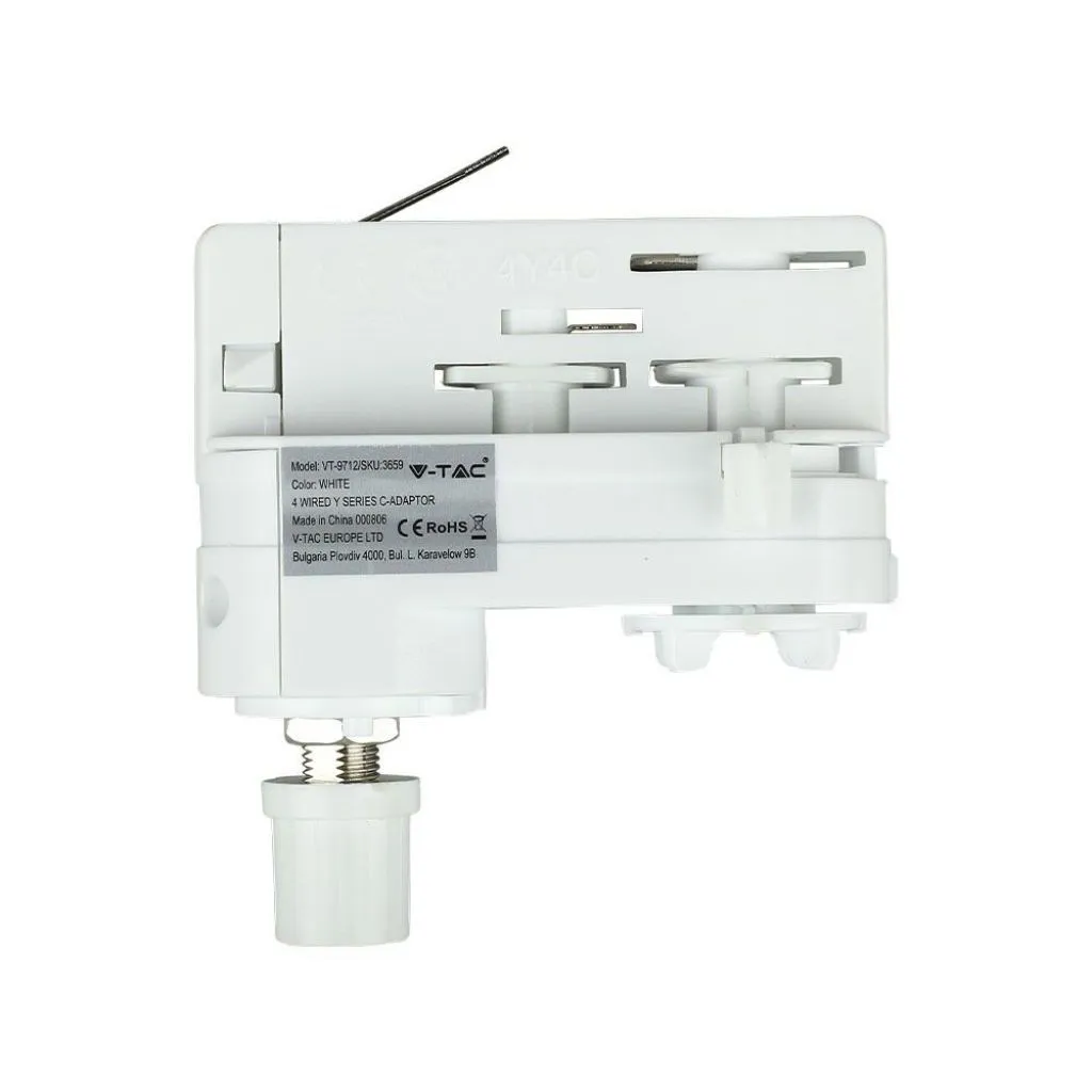 V-TAC Adattatore per Binario Trifase per Connessione 220V Colore Bianco - immagine 1