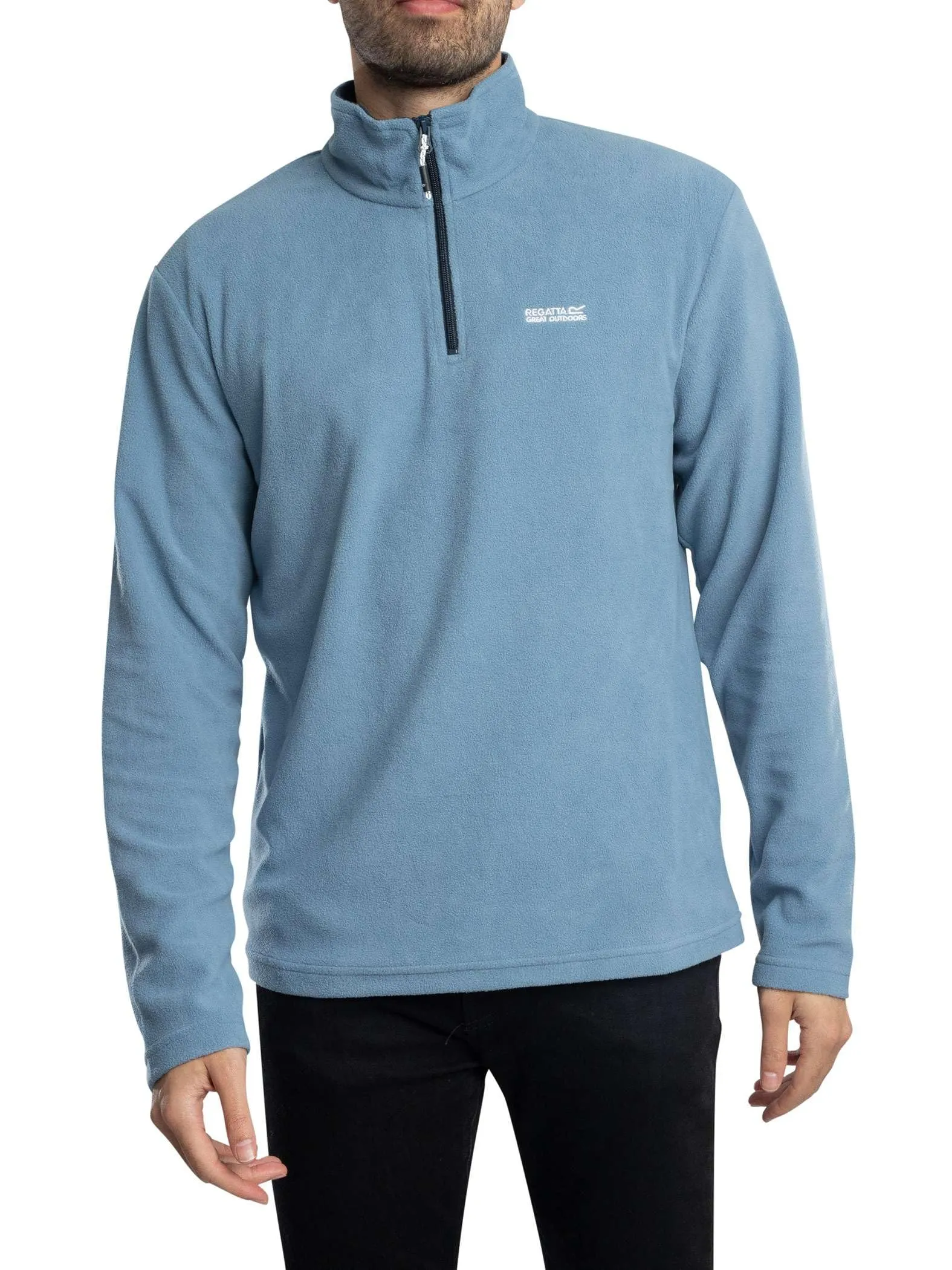 Regatta Uomo Felpa con Zip in Pile Thompson, Coronet Blue, S - immagine 3