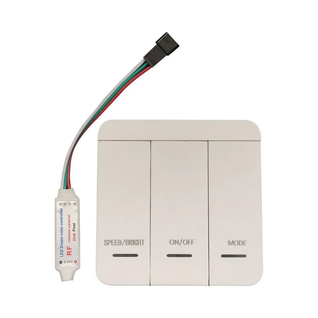 V-TAC Controller da Muro per Strip LED Velocità e livello di luminosità regolabili - immagine 1