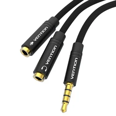 Vention BBMBY cavo audio 03 m 2 x 3.5mm 3.5mm Nero - immagine 1