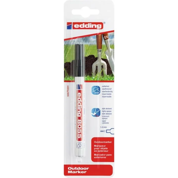 Edding 8055 evidenziatore 1 pz Punta sottile Nero - immagine 1