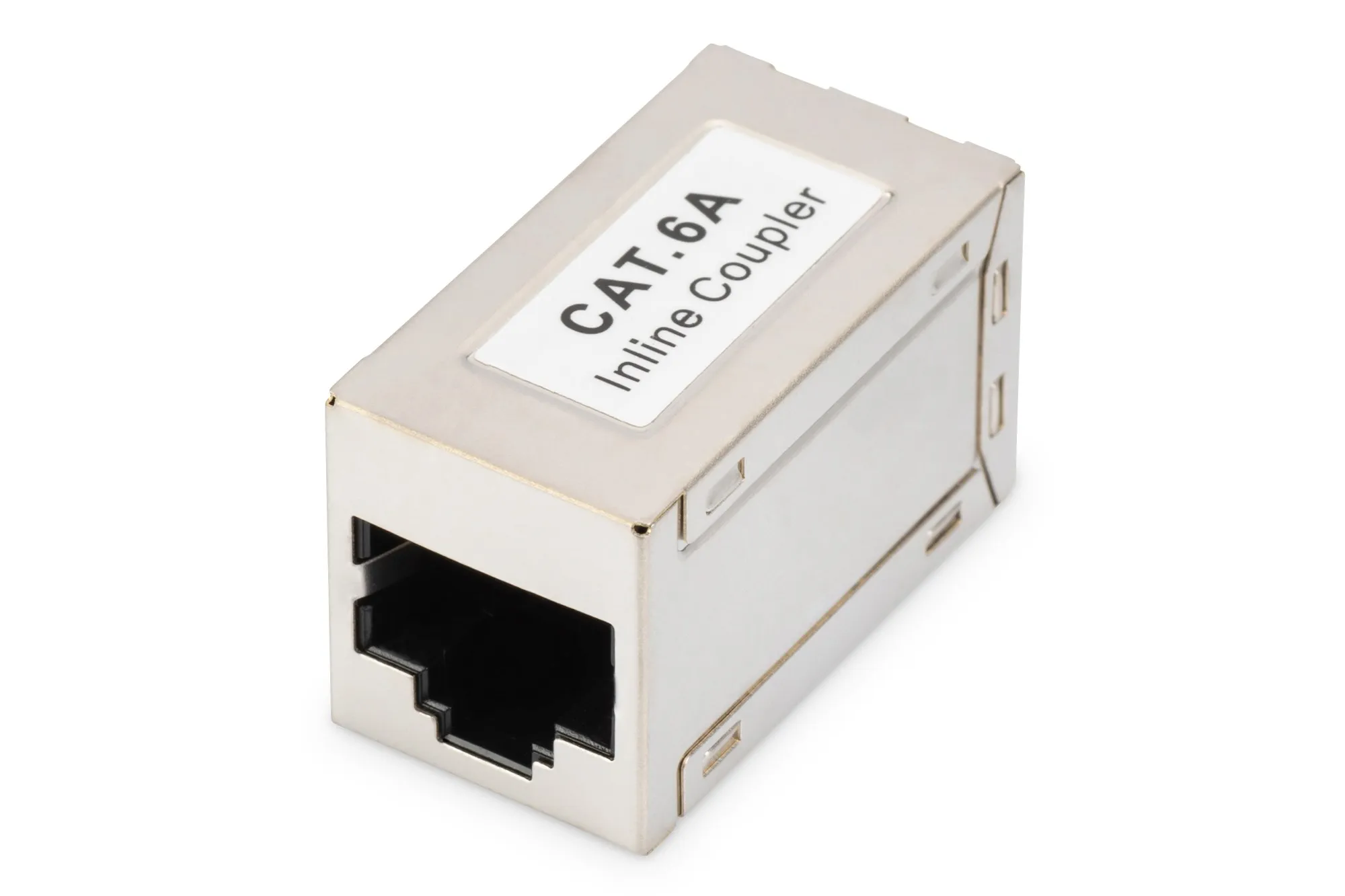 Adattatore Passante Con 2 Connettori Rj45 - 8P8C Schermato Femmina/Femmina Cat.6A - immagine 1