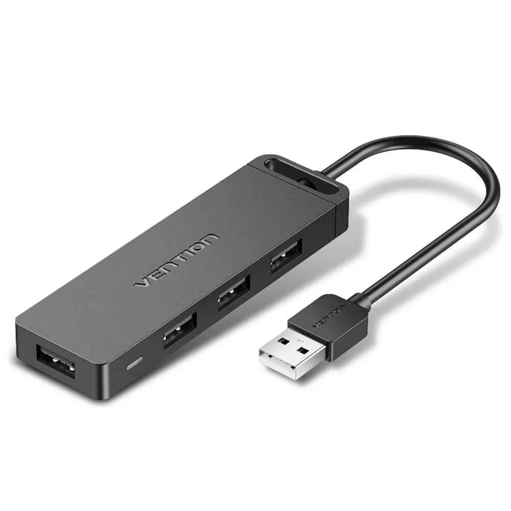 Vention CHMBB hub di interfaccia USB 2.0 480 Mbit/s Nero - immagine 1