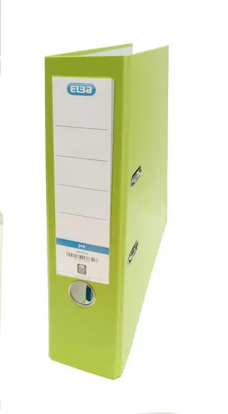 Raccoglitore a leva Elba Rado Top Folio - Dorso 80 mm - Copertina esterna in plastica - Copertina interna in carta - Verde lime - immagine 1