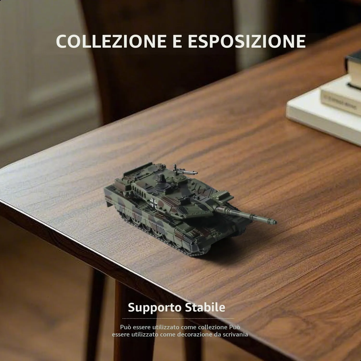 SEBUNAS 1/72 Scale Quick Build Leopard 2A7 Military Tank Model Germany States Armored Vehicle Leopard 2A7 Main Battle Tank Building Model - immagine 5