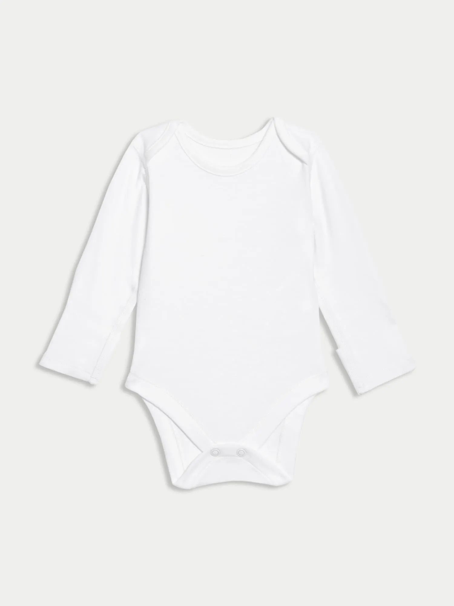 Marks & Spencer Body a maniche lunghe in puro cotone ‒ Confezione da 7 (2,3 kg-3 anni) bambini unisex Bianco 9 - immagine 3