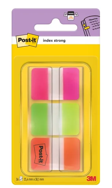 Dispenser per Post-it con 36 pennarelli riposizionabili - Forma rettangolare - Colori assortiti - immagine 1