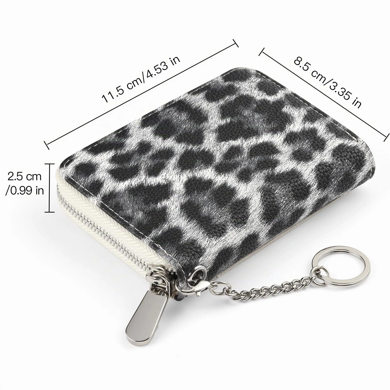 SENDEFN Portafoglio Donna Piccolo Portacarte con Protezione RFID, 16 Scomparti in Pelle con Zip e Portachiavi - immagine 6
