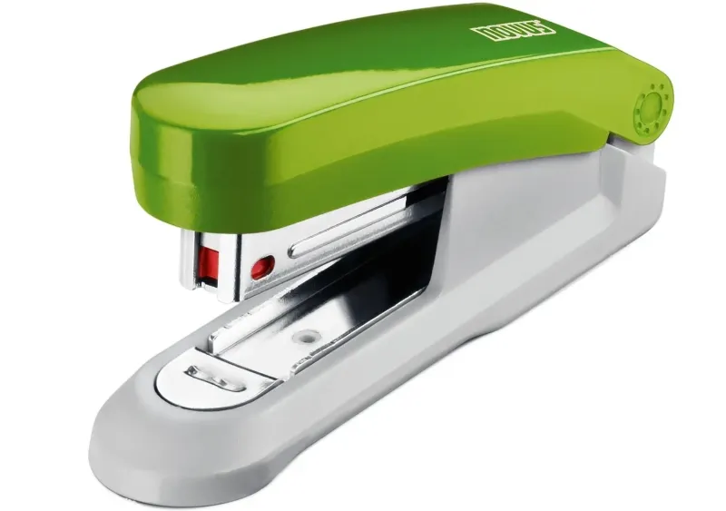Cucitrice da tavolo Novus Evolution E15 Fresh - Fino a 15 fogli - Cucitura e aggraffatura precise - Include 200 punti metallici n. 10 - Verde/Grigio - immagine 1