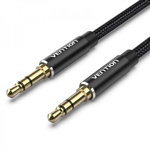Cavo stereo Vention da jack maschio da 35 mm a jack maschio da 35 mm - 5 m - Nero - immagine 1
