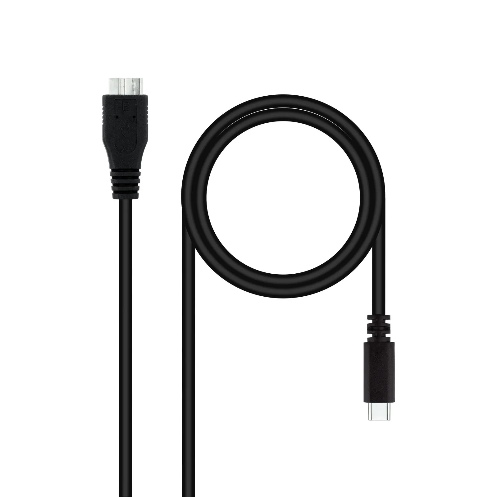 Nanocable 10.01.1201-BK cavo USB 1 m USB 3.2 Gen 1 (3.1 Gen 1) USB C Micro-USB B Nero - immagine 1