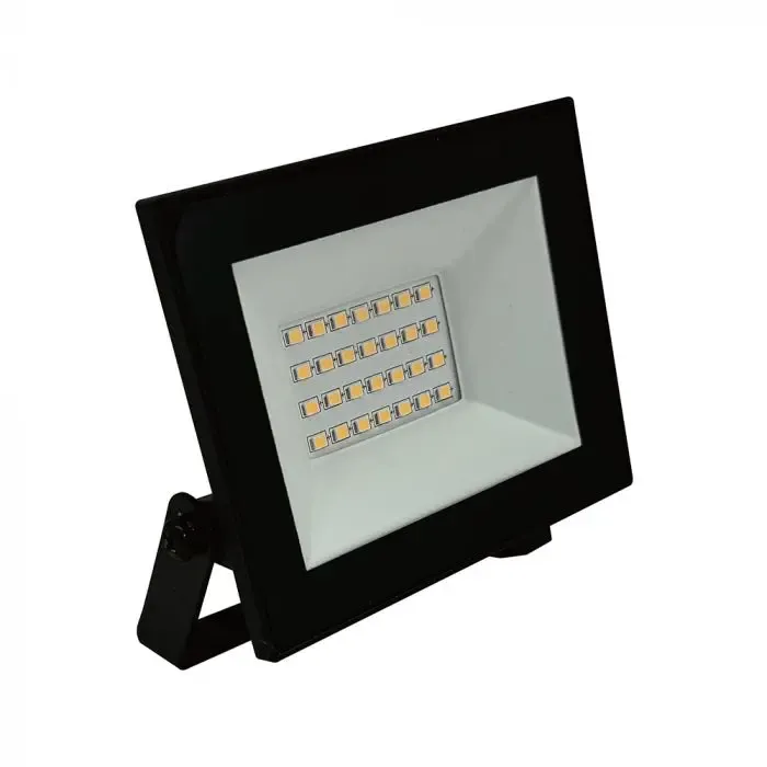 V-TAC Faro LED SMD 20W Slim E-Series con Driver Integrato Nero 6500K IP65 - immagine 1