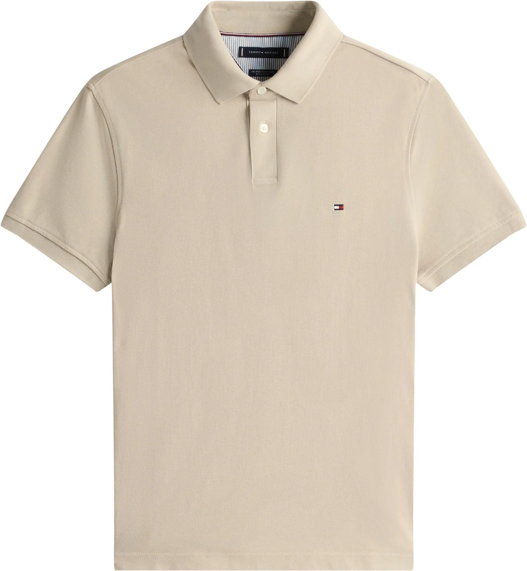 Tommy Hilfiger Uomo Maglietta Polo Maniche Corte 1985 Regular Fit, Beige (Sandalwood), L - immagine 6