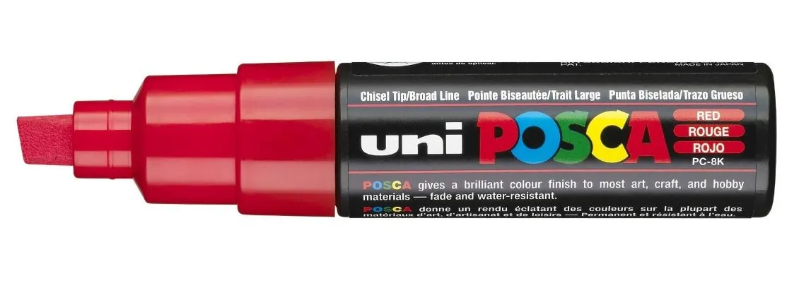 POSCA PC-8K Rosso 1 pz - immagine 1