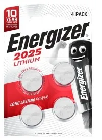 Batterie Bottone Energizer CR2025 4 pezzi - immagine 1