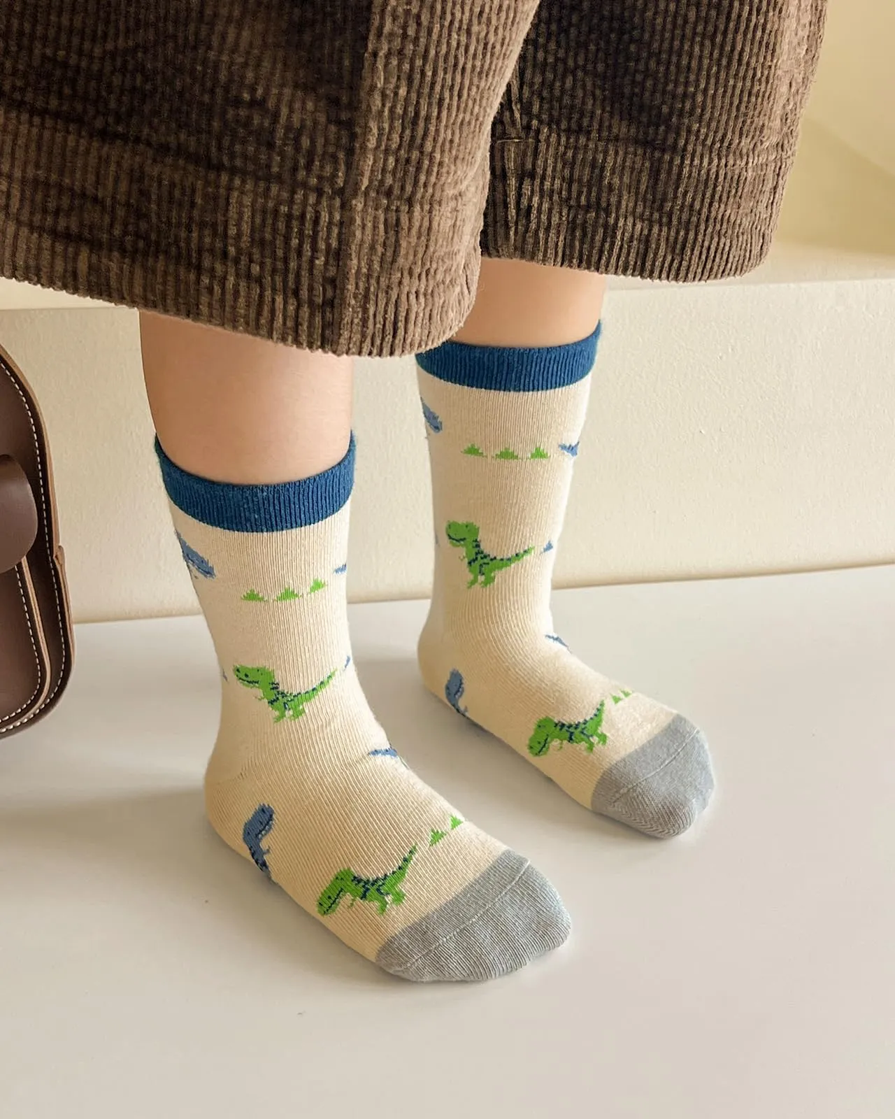 Kyopp 5 Paia Calzini per Bambini e Ragazze e Ragazzi Divertenti Calzini Animali in Cotone Unisex per Crew Socks 21-37 - immagine 2