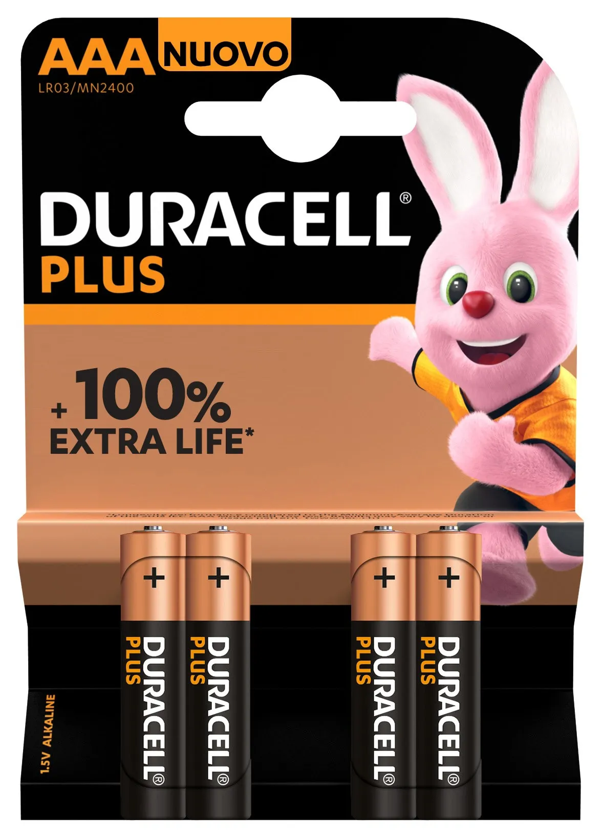 Duracell Plus 100 AAA B4 x10 - immagine 1