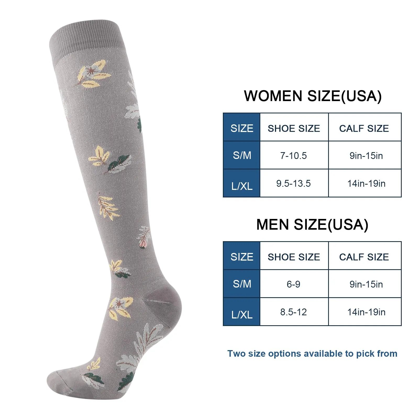 DRESHOW 4 Paia Calze a Compressione per Donna e Uomo Circolazione Miglior Supporto Alla per Atletica,Corsa,Ciclismo,Viaggi - immagine 5