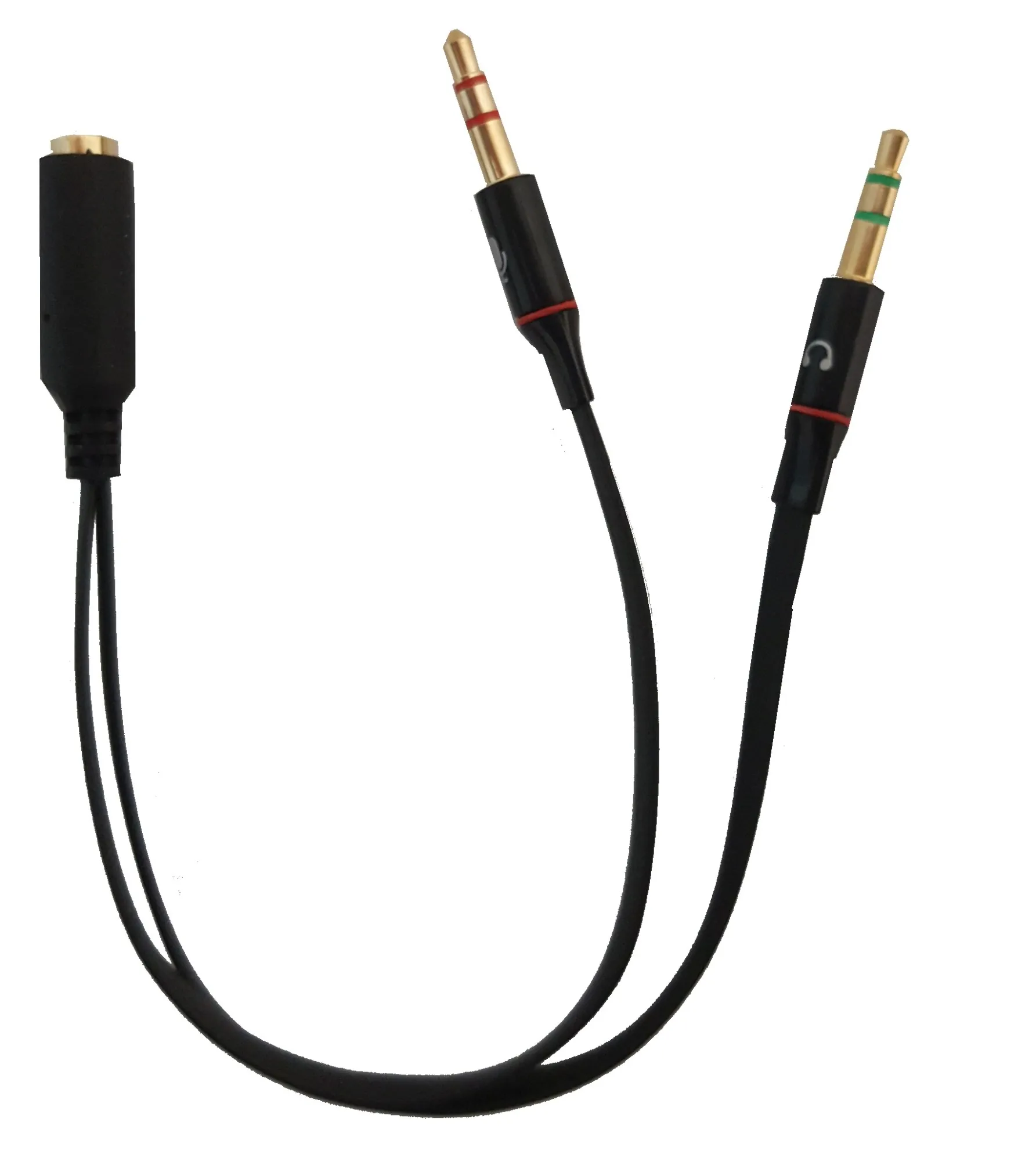 Sdoppiatore Audio Per Cuffie E Microfono Su Smartphone Connettori 1 Femmina 35Mm - 2 Maschio 35Mm - immagine 1