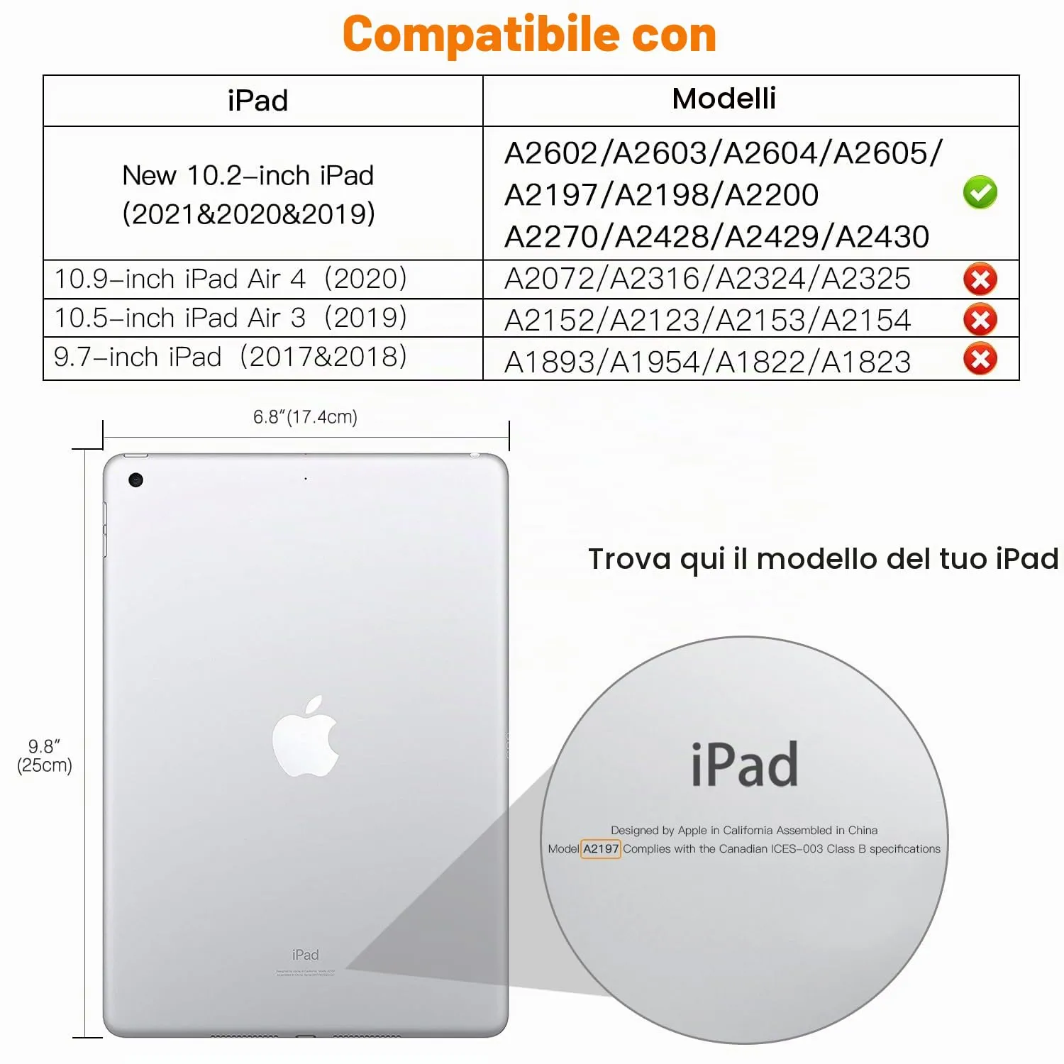 MoKo Cover per iPad 9a/8a/7a Gen 10,2" 2021/2020/2019, Rosa Brillante - immagine 2