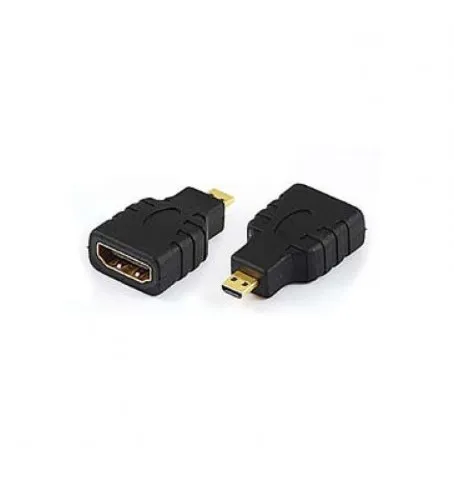 Adattatore Micro Hdmi-Hdmi M/F Bk F19Pin Adj - immagine 1