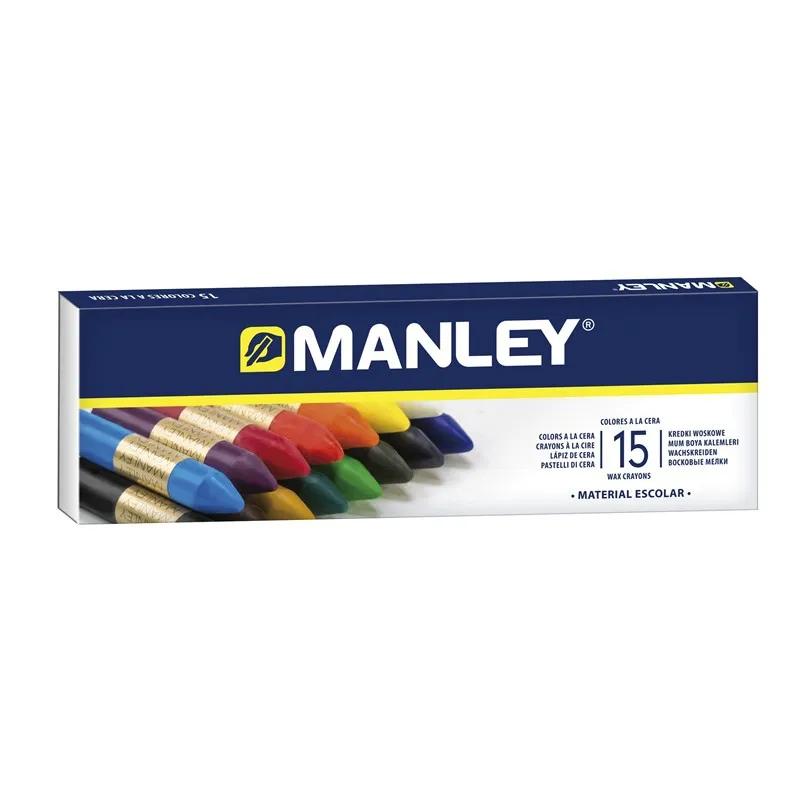 Manley Confezione da 15 Cere Morbide dalla Linea Morbida - Ideale per un'Ampia Varietà di Tecniche e Applicazioni - Produzione Artigianale - Ampia Gamma di Colori - Colori Assortiti - immagine 1