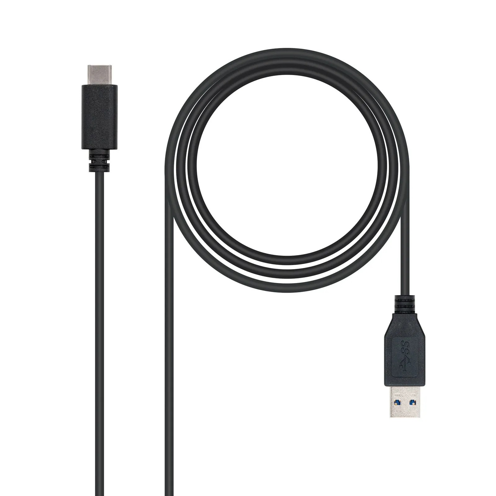 Nanocable USB 3.1 1m cavo USB USB 3.2 Gen 2 (3.1 Gen 2) USB C USB A Nero - immagine 1