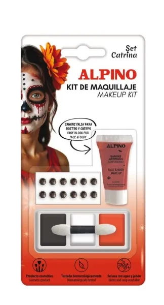 Set trucco Alpino Catrina - Si risciacqua con acqua e sapone - Dermatologicamente testato - Colori assortiti - immagine 1