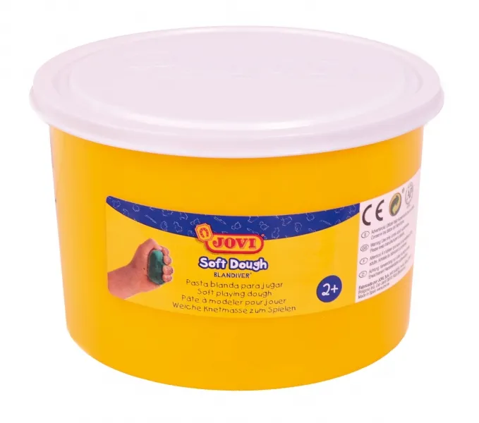 Pasta modellabile Jovi Soft Dough Blandiver Barattolo da 460 gr - Morbida e flessibile - Facile da impastare e modellare - Ideale per principianti della modellazione - Bianca - immagine 1