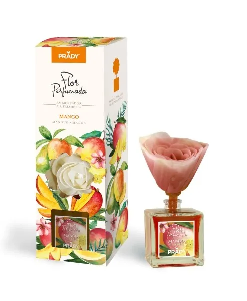 Deodorante per ambienti Prady al profumo di fiori di mango - Flacone in vetro da 90 ml - immagine 1