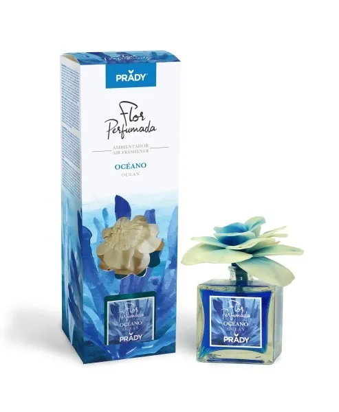 Deodorante per ambienti Prady al profumo di fiori oceanici - Flacone in vetro da 90 ml - immagine 1
