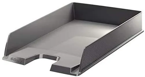 Vassoio portadocumenti Esselte Europost - Formato verticale - A4 - Spazio per etichetta di identificazione - Colore grigio - immagine 1
