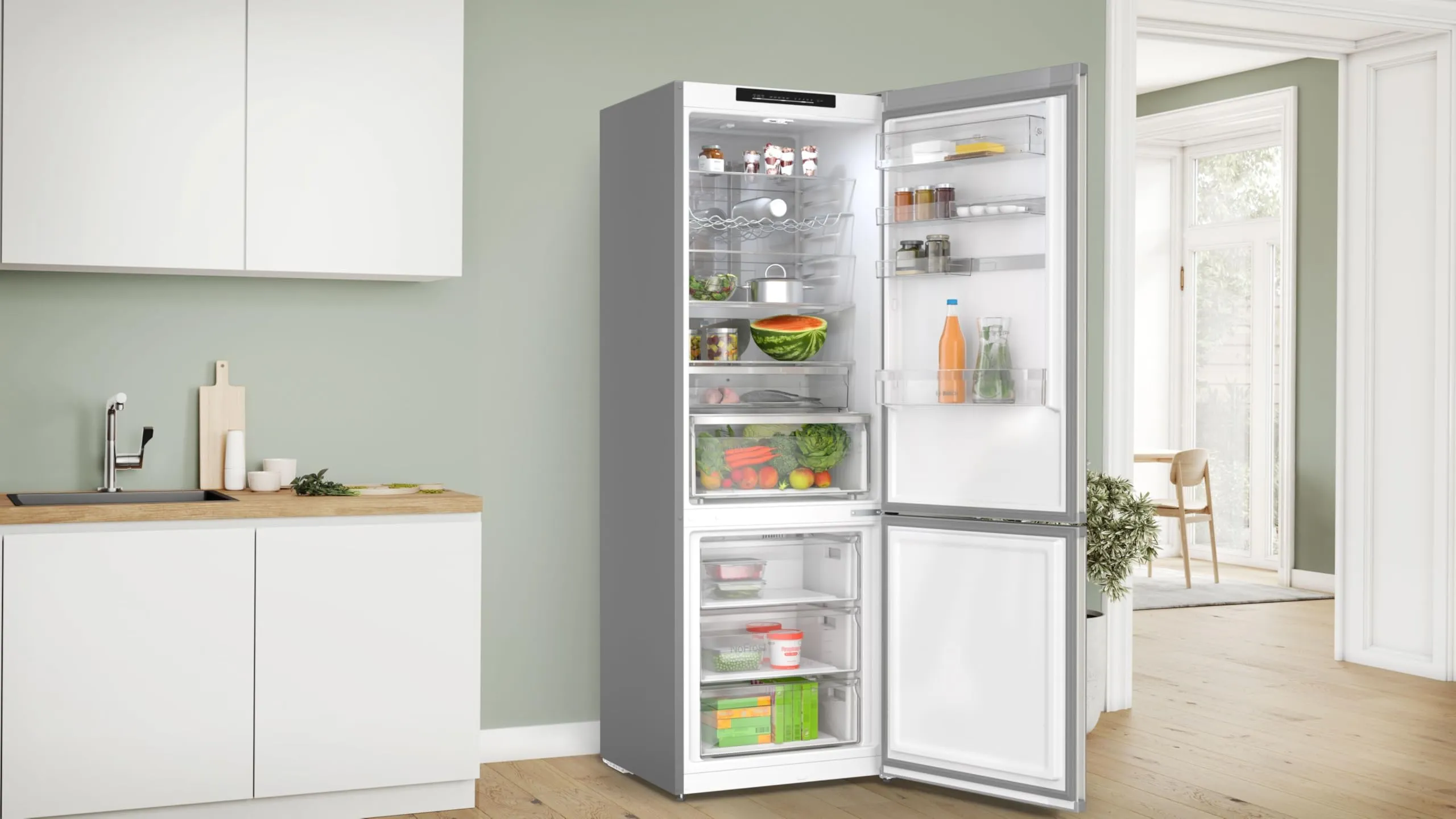 Bosch KGN494ICF Serie 6 Frigorifero Total NoFrost 203x70cm Acciaio - immagine 4