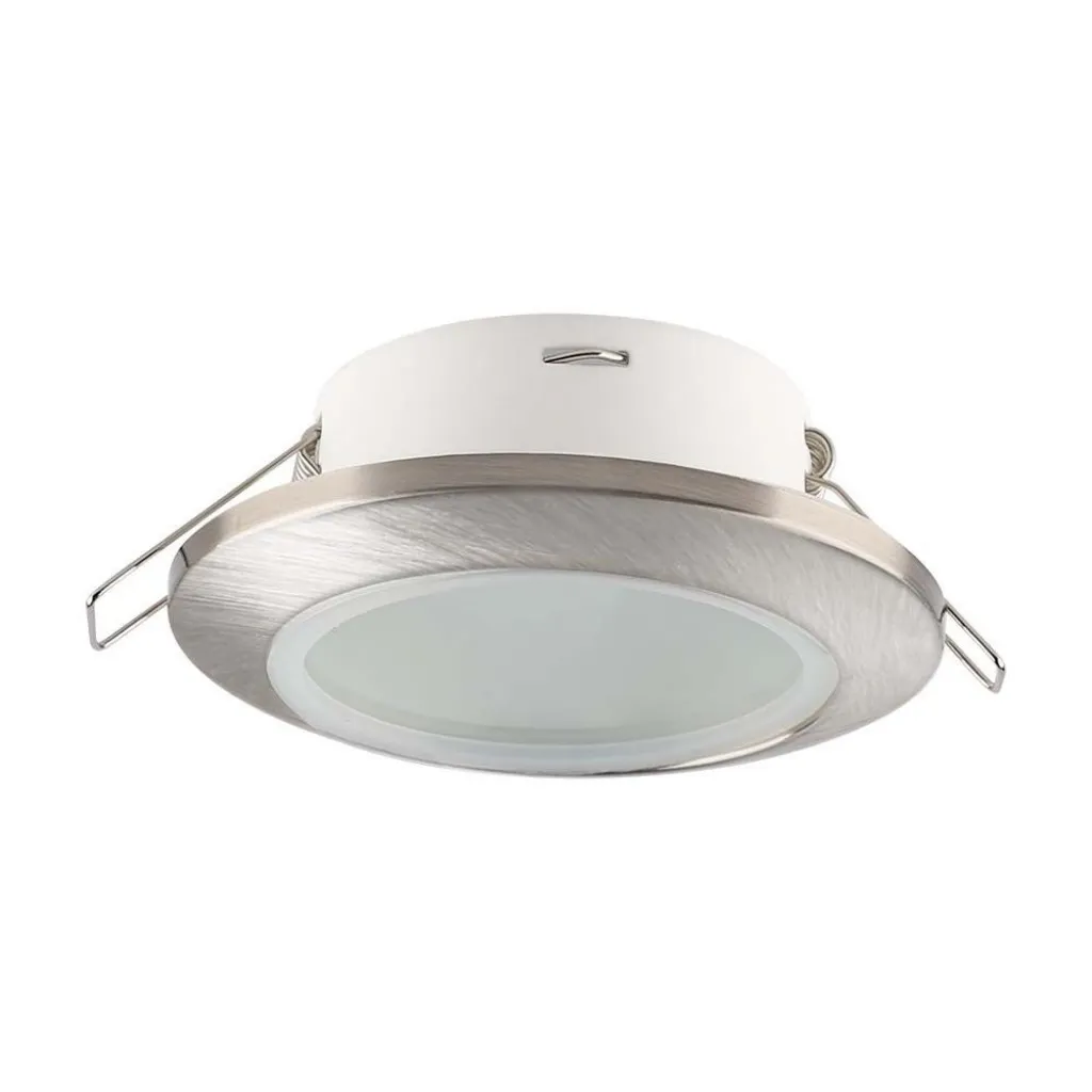 V-TAC Portafaretto LED da Incasso Rotondo GU10 Colore Nichel Satinato - immagine 1
