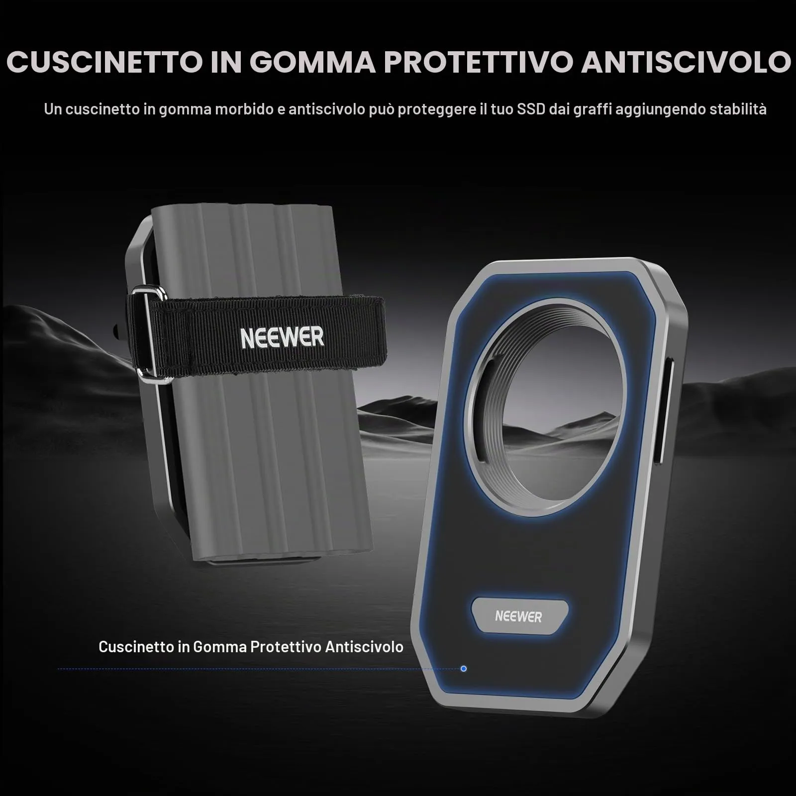 NEEWER Supporto SSD Magnetico con Chiusura a Strappo Migliorata, PA040 - immagine 5
